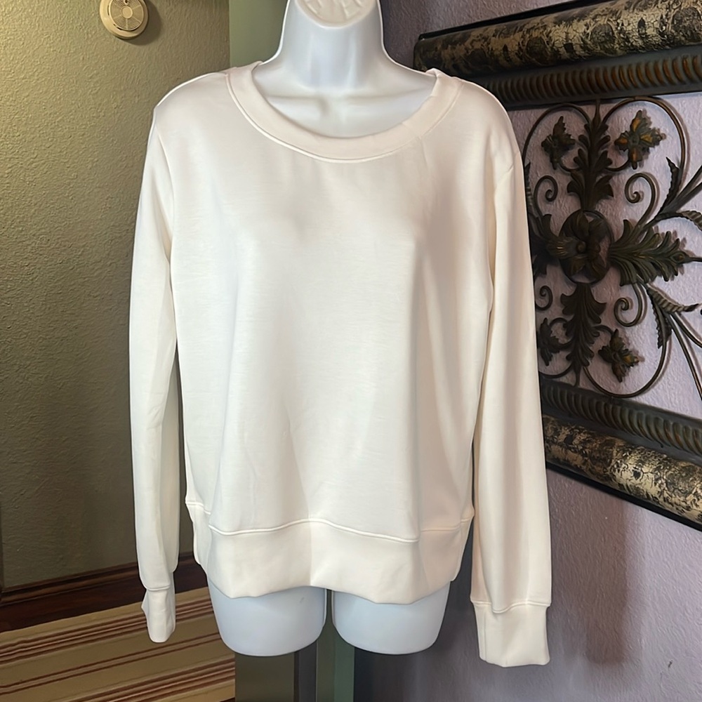 White Birch Sweatshirt Cream Color - Very soft - must have Sz S